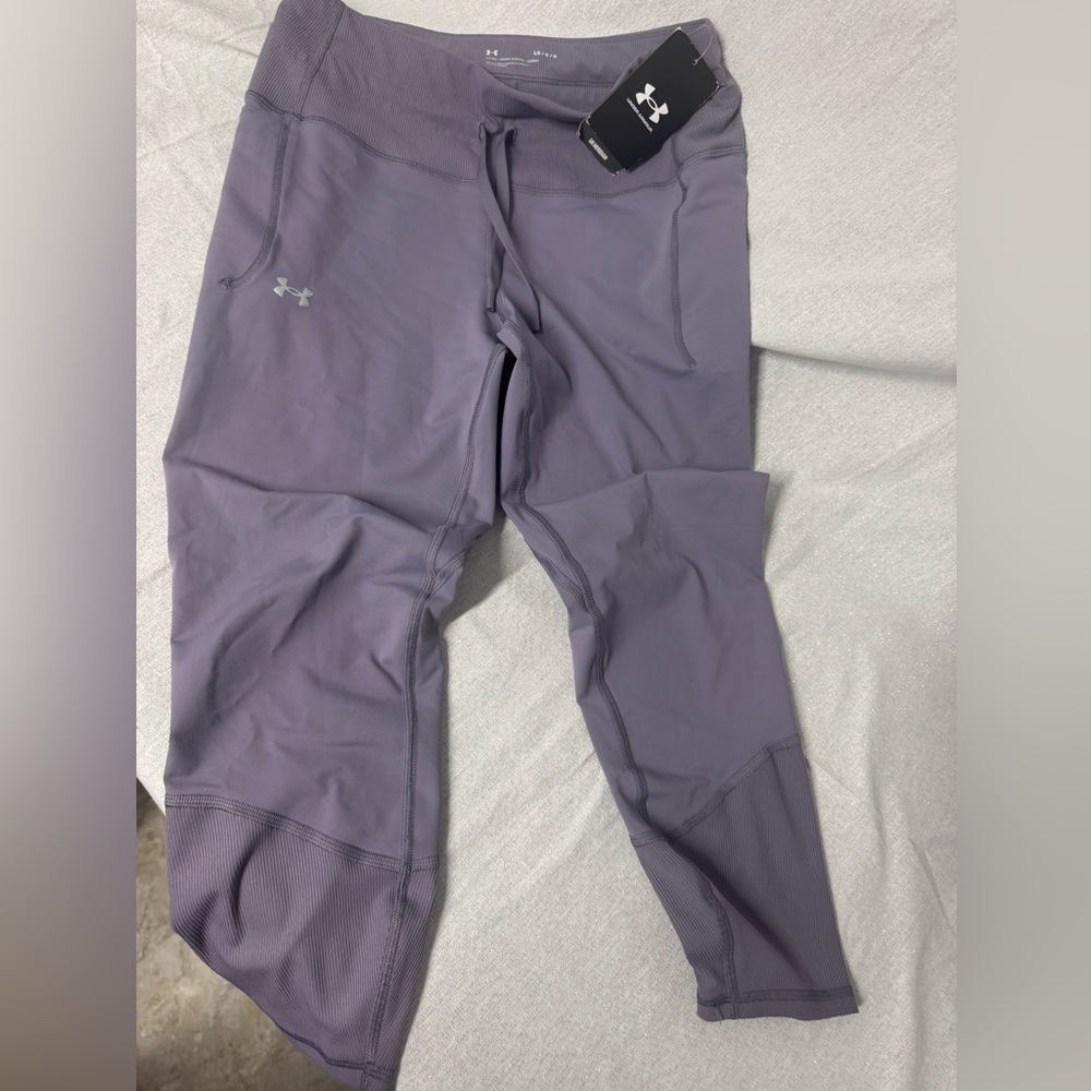 Under Armour Lavender Performance Cropped Leggings